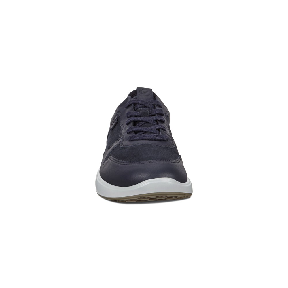 Mens Sneakers - ECCO Soft 7 Runners - Navy - 0653LPESB